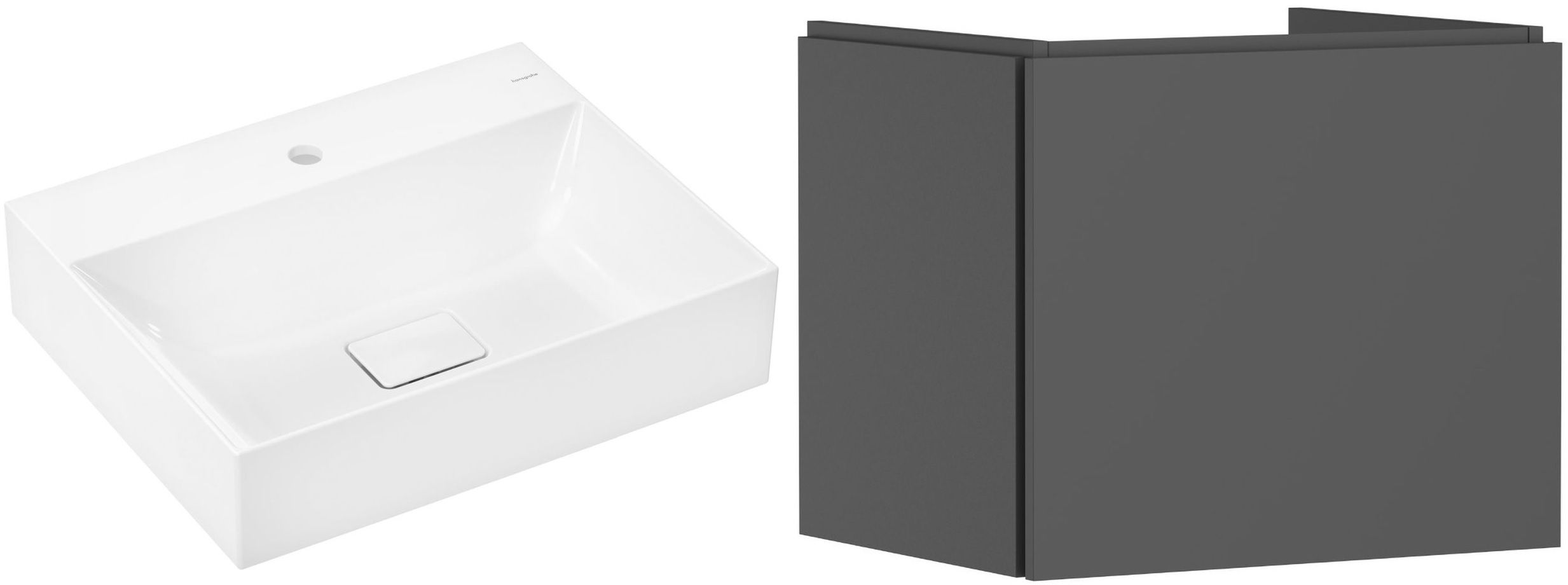 Set wastafel Hansgrohe Xevolos E 61092450, kast Hansgrohe Xilesa E 54253760