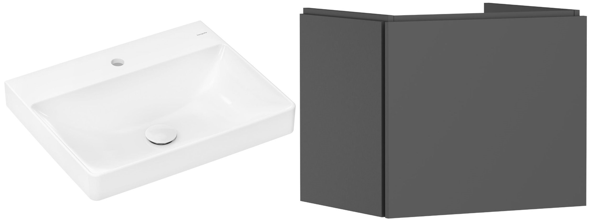 Set kast Hansgrohe Xilesa E 54253760, wastafel Hansgrohe Xelu Q 61016450