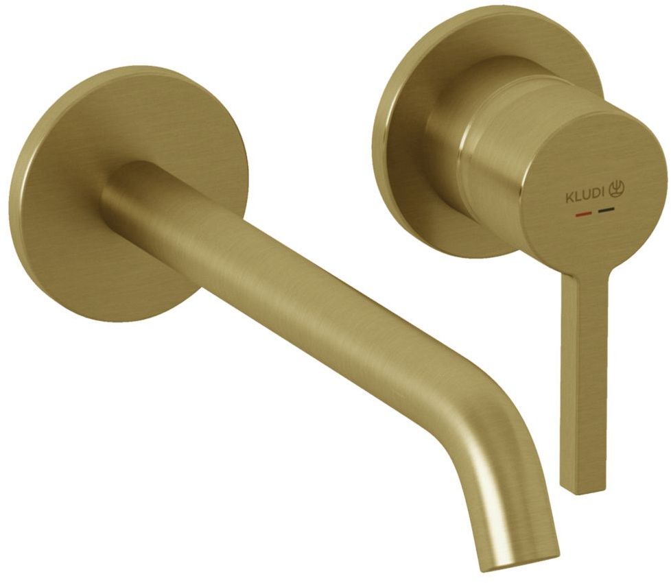 Kludi Nova Fonte Pura wastafelkraan inbouw gouden 20245N015