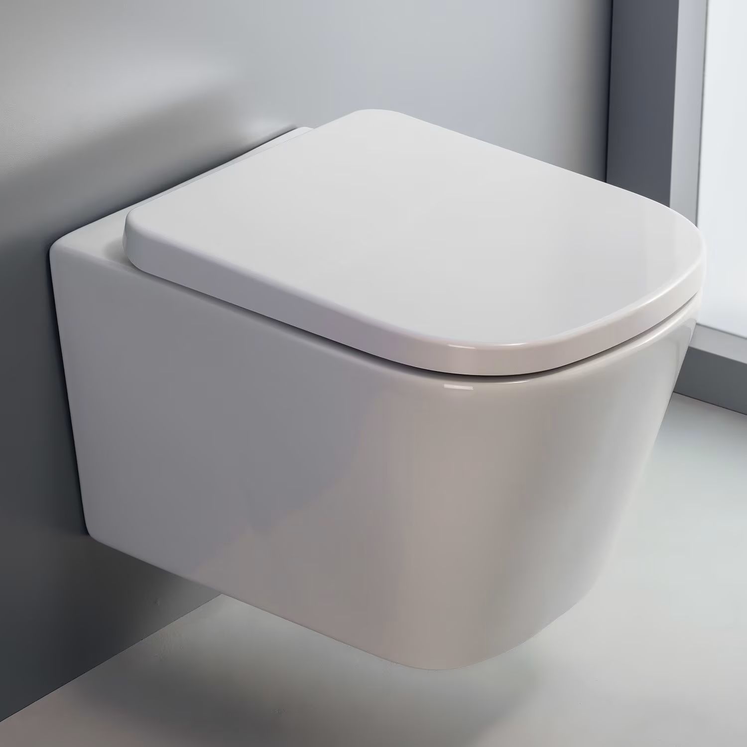 Set toiletpot Kronenbach Cube KB15500CU, toiletbril Kronenbach Cube KB94500CU