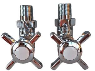 Imers Retro radiatorafsluiting chroom A00343