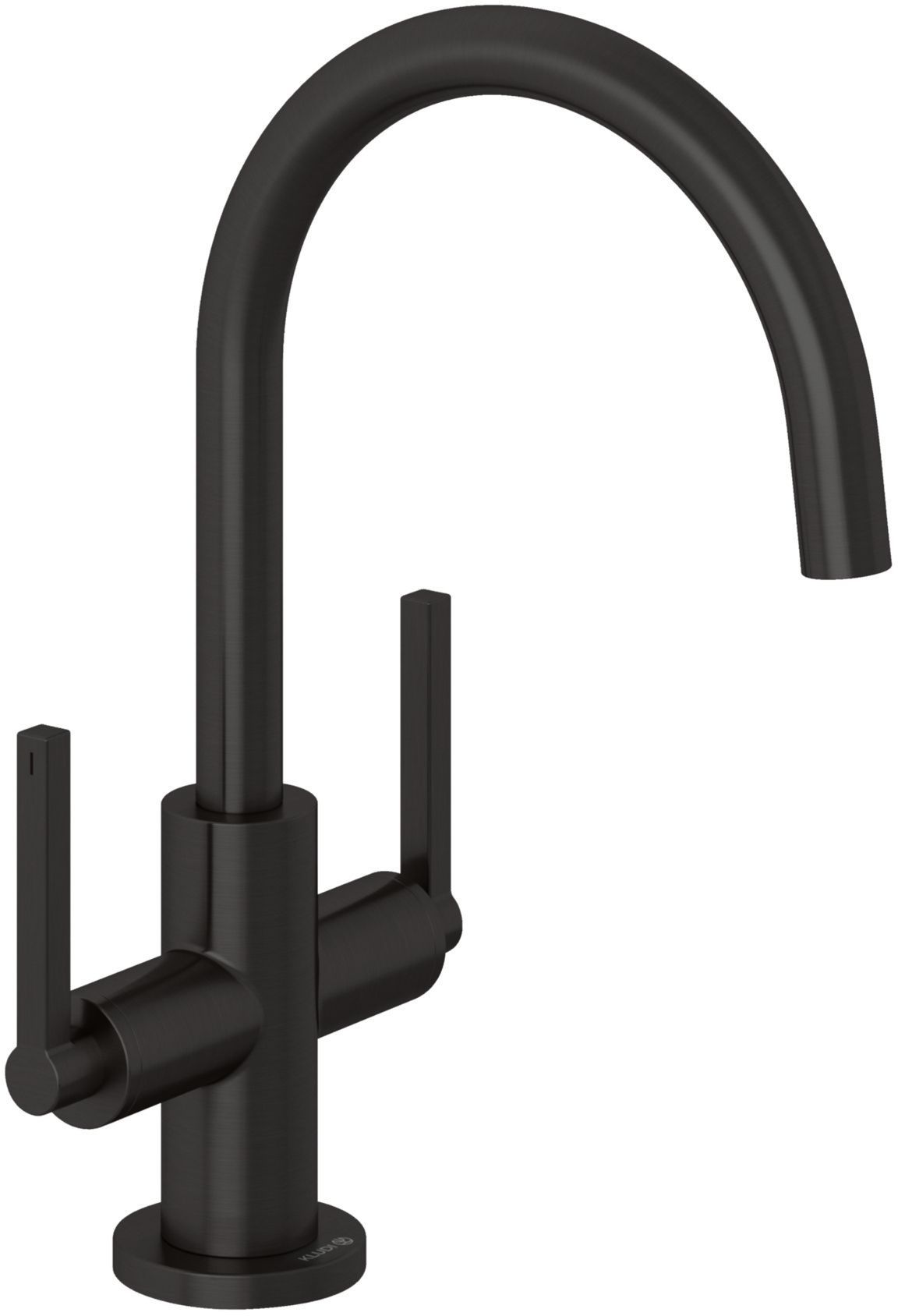 Kludi Nova Fonte Puristic wastafelkraan staand zwart 20118N215