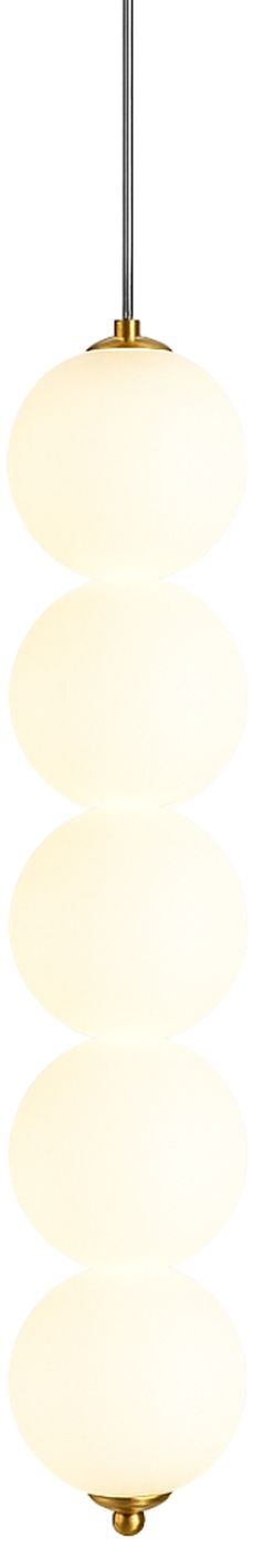 Abigali Pontti5 hanglamp 5x15 W gouden-melkachtig LWKM5