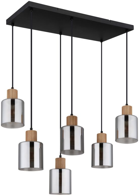 Globo Lighting Aleidis hanglamp x25 W zwart 15768-6