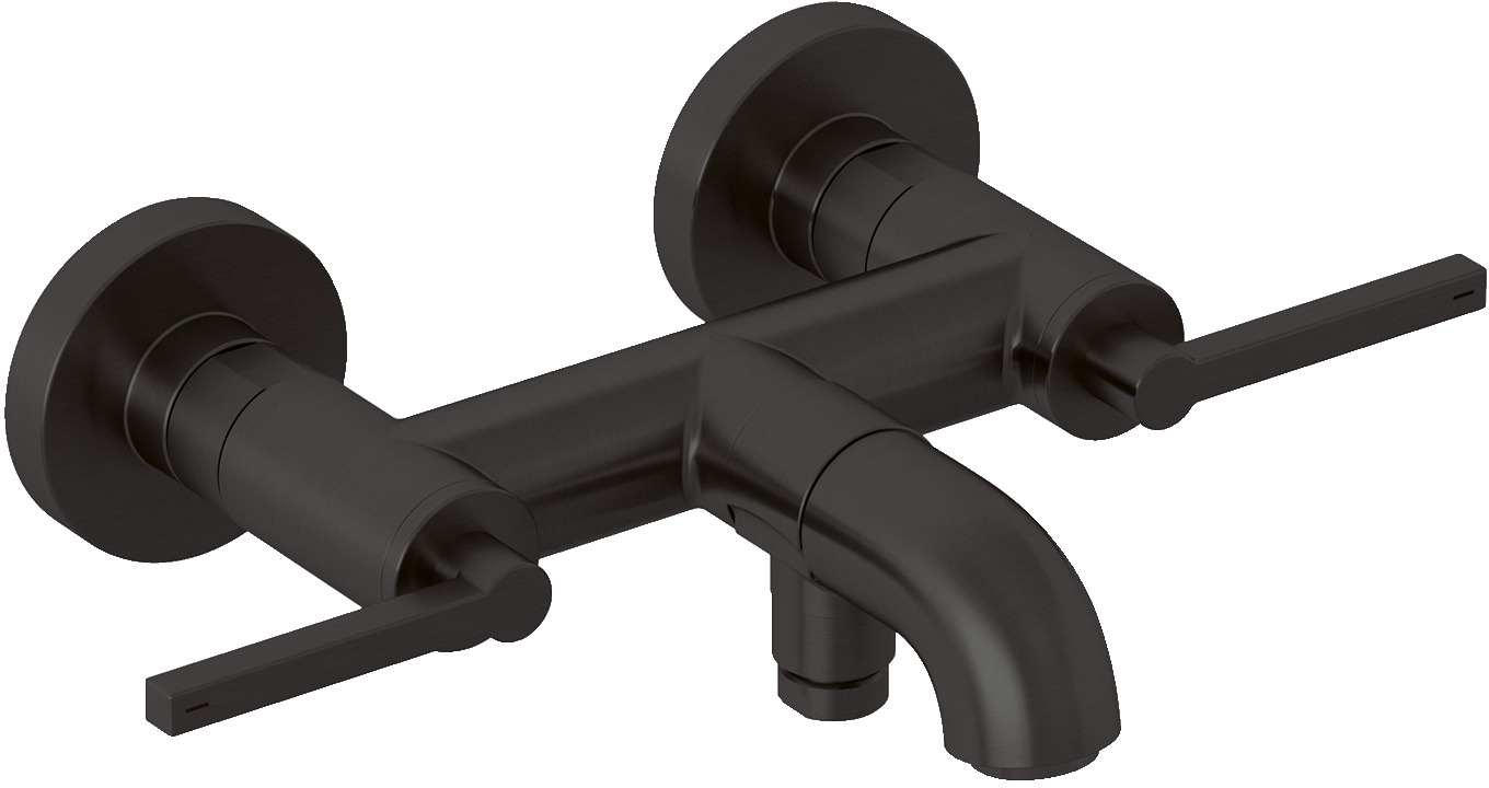 Kludi Nova Fonte Puristic bad- en douchekraan wand zwart 20540N215