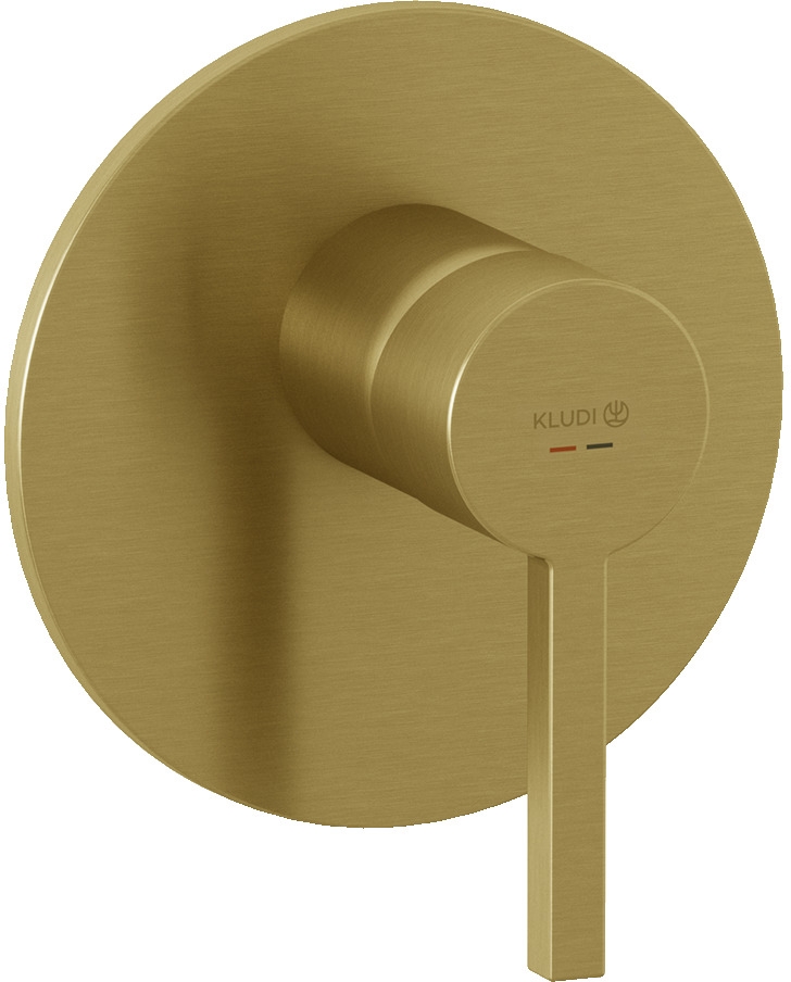 Kludi Nova Fonte Puristic douchekraan inbouw gouden 20755N015