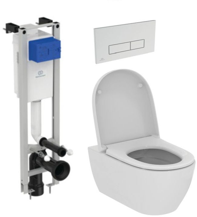 Set combi-pack set met zitting Ideal Standard i.Life O T572501, inbouwframe Ideal Standard Prosys E233267, R0121AA