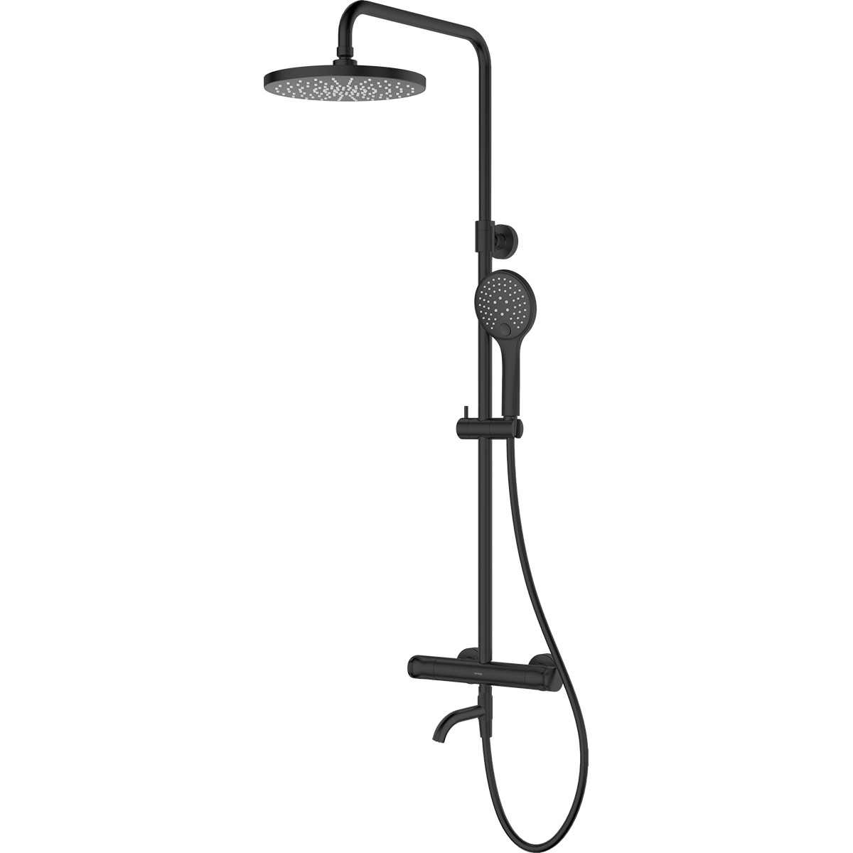 Set doucheset Oltens Vatten 36505300, kraanuitloop Oltens Numa 39106300