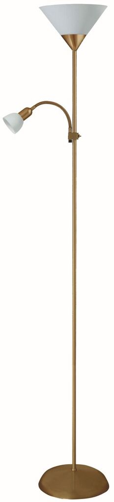 Rabalux Action staanlamp 2x100 W wit-bruin 4065