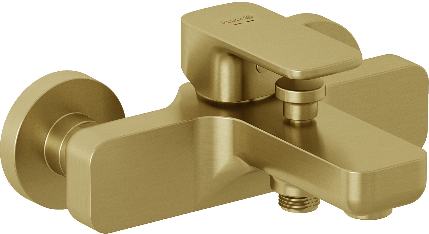 Kludi Renon bad- en douchekraan wand gouden 42691N075
