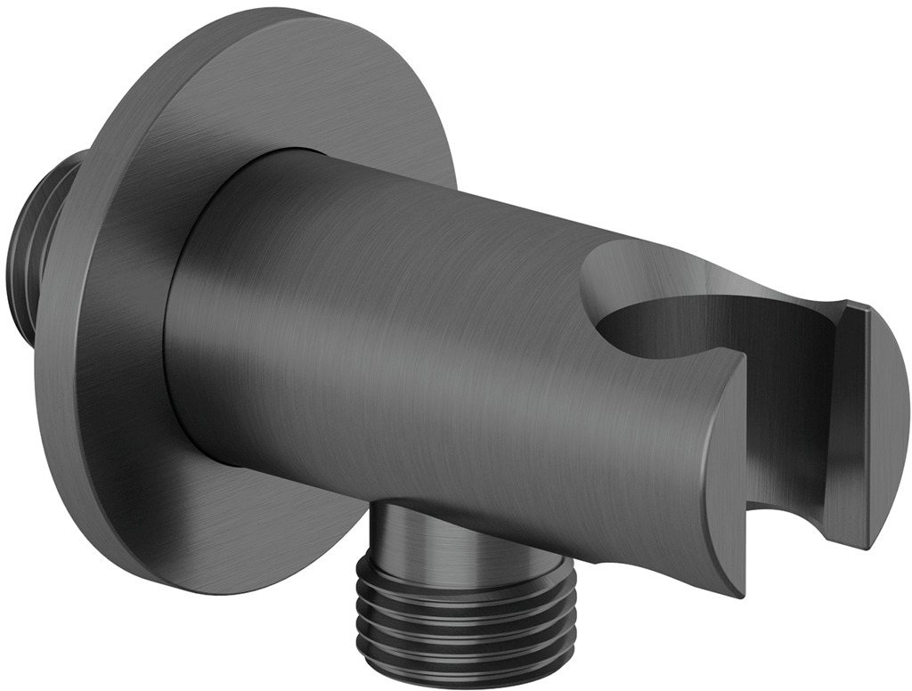 Kludi A-QA hoekverbinding met handvat zwart 65567N2-00