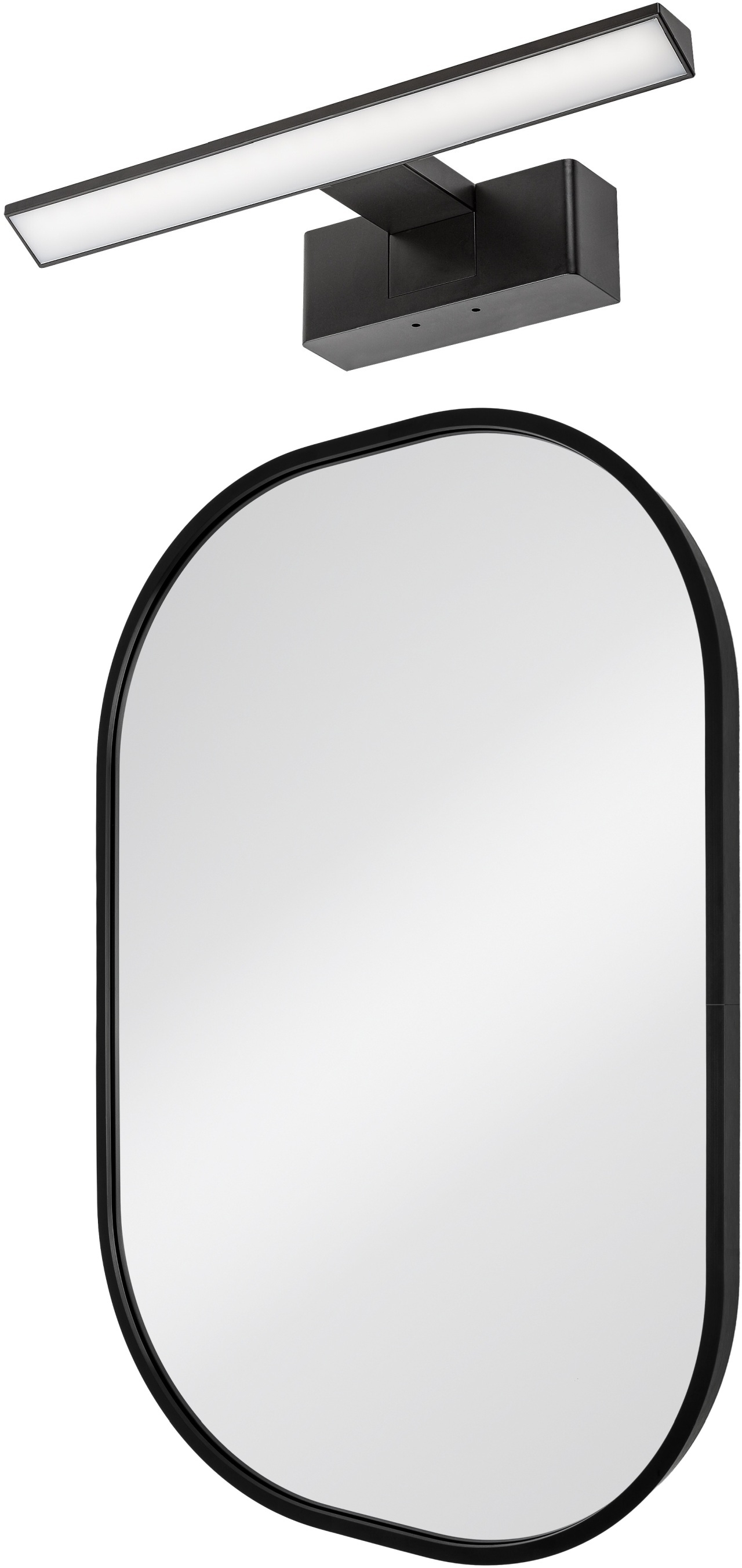 Set spiegel Dubiel Vitrum Luis 5905241012827, wandlamp Rabalux Loric 75024