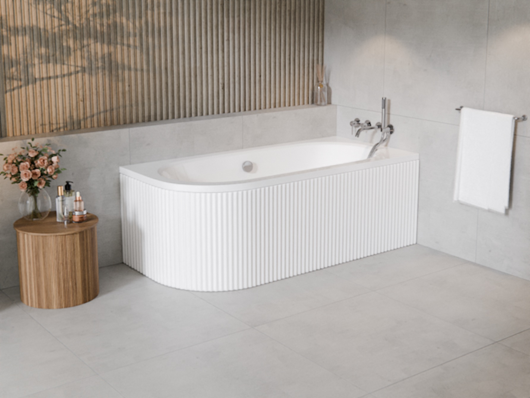 Set badkuipbehuizing Besco Avita OAV-160-NSR, hoekbad Besco Avita #WAV-160-NP