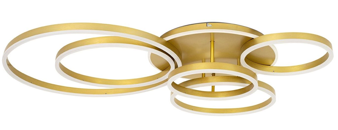 Moosee Rings plafondlamp x80 W gouden MSE1501100504