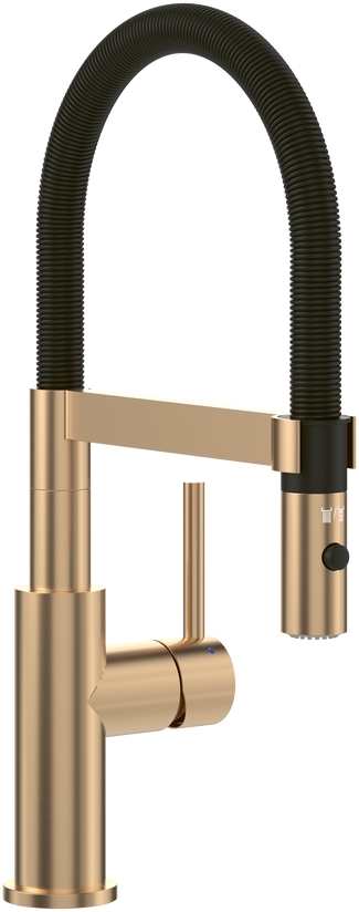 Villeroy & Boch Steel Expert Compact keukenkraan staand zwart-goud/antiek goud 92730023