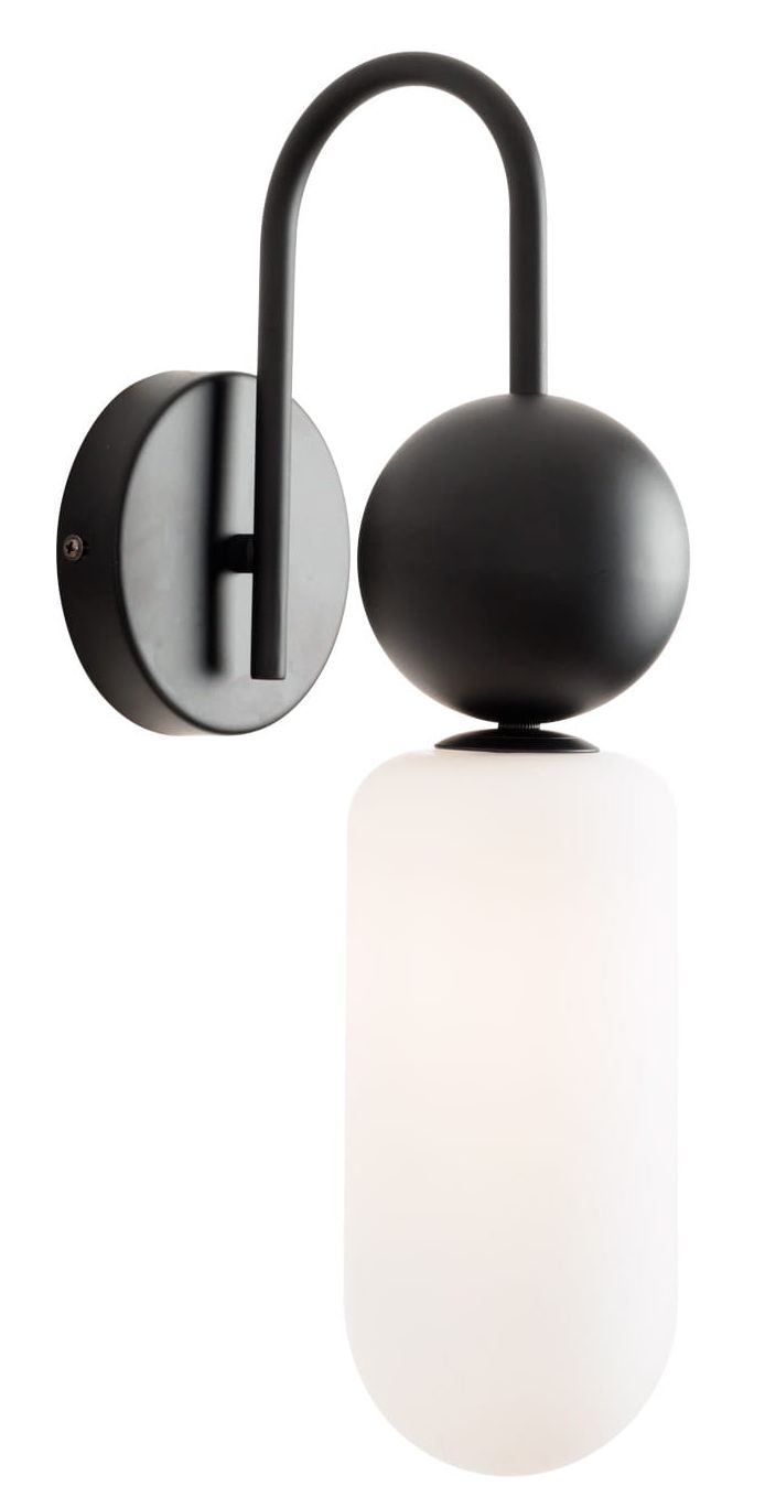 MaxLight Nova wandlamp 1x7 W wit-zwart W0381