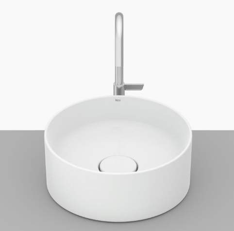 Roca Terra wastafel 30x30 cm rond opbouw wit glans A32787U000
