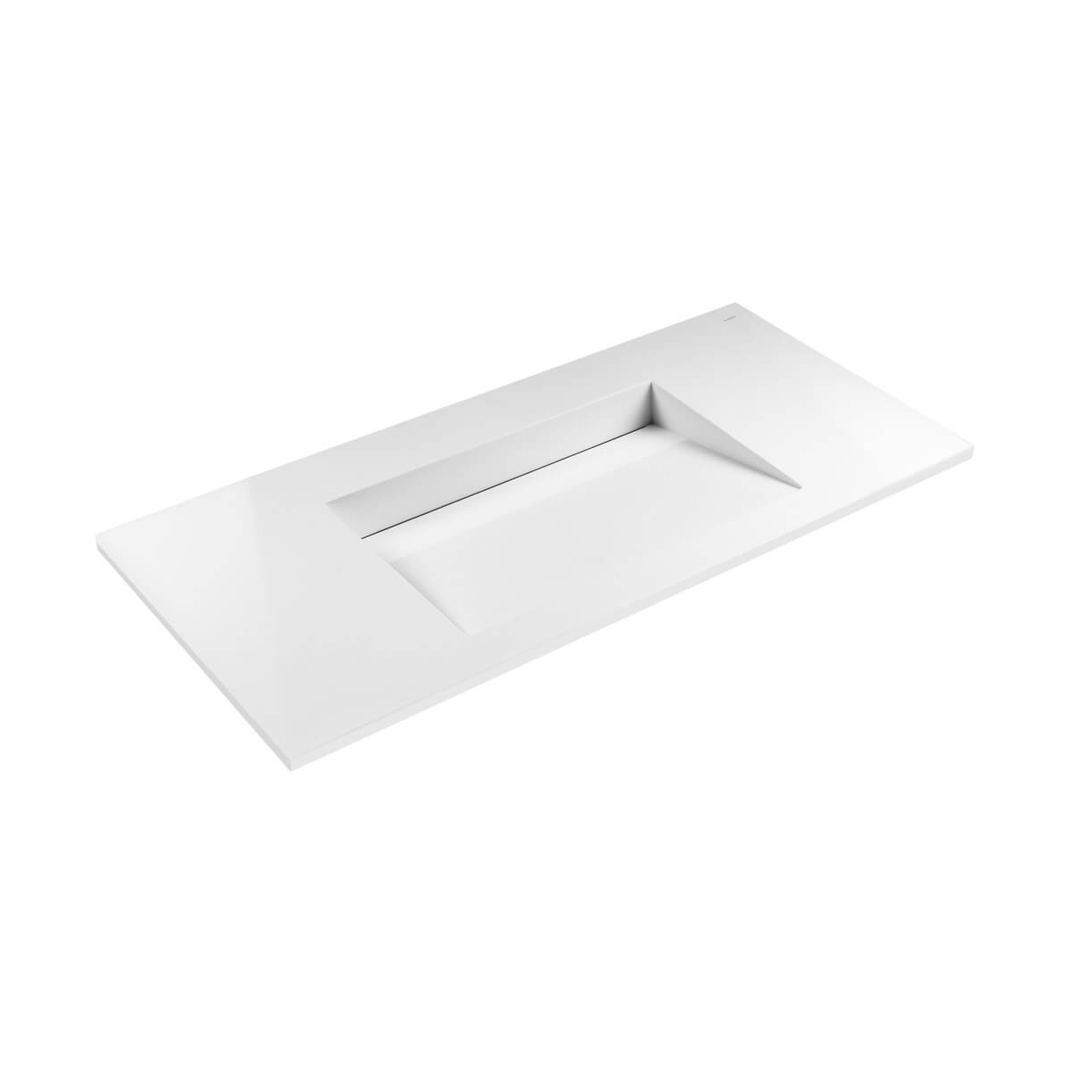 Oltens Stila wastafel 100x45 cm rechthoekig meubel wit glans 40203000