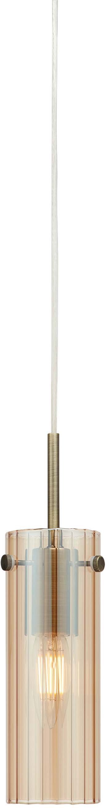 Markslöjd Tibia hanglamp 1x40 W messing-amber 109015