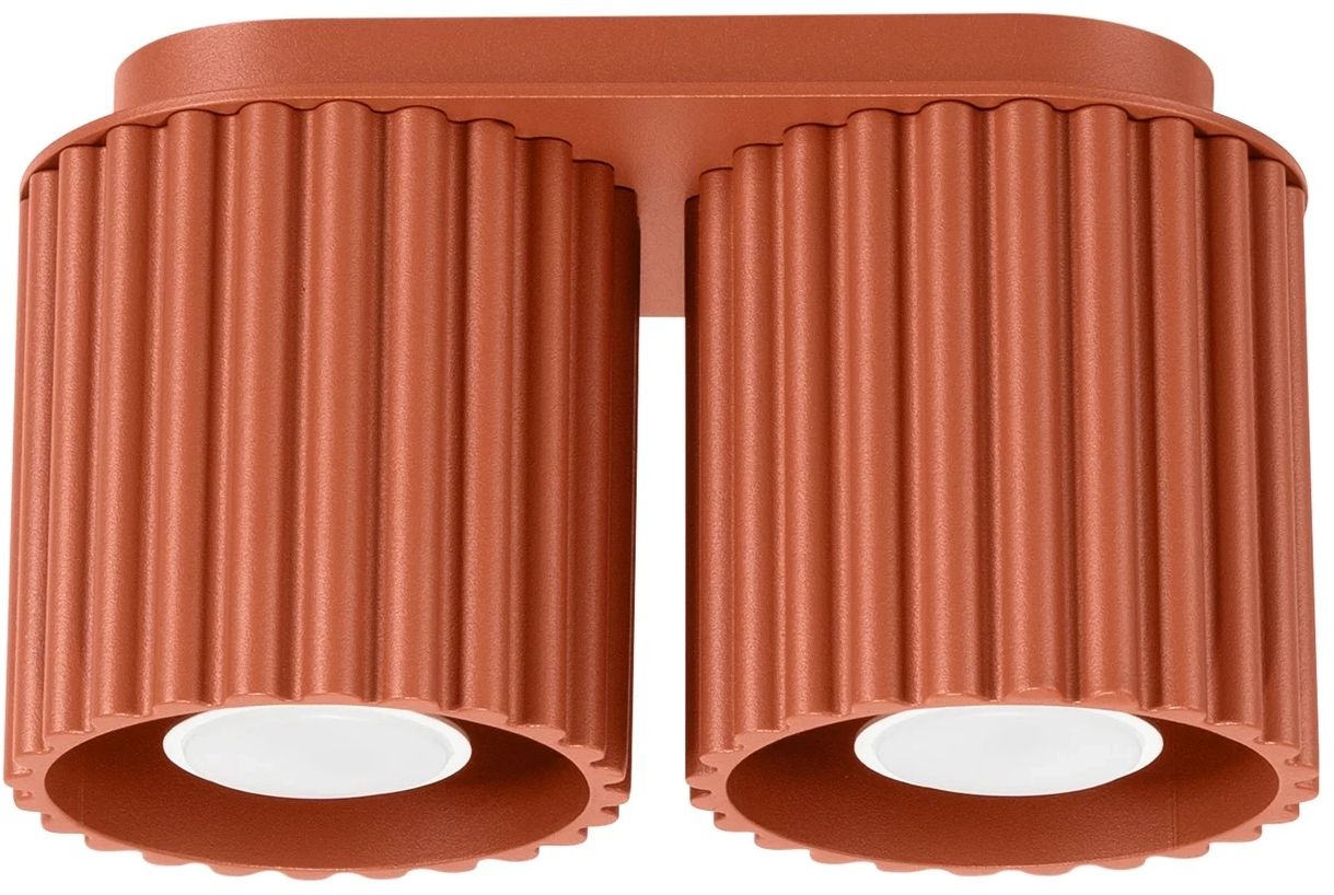 Sollux Lighting Aura plafondlamp 2x10 W rood SL.1800
