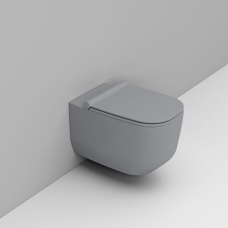 Ceramica Dolomite Alba toiletpot hangend zonder kraag grijs D502545
