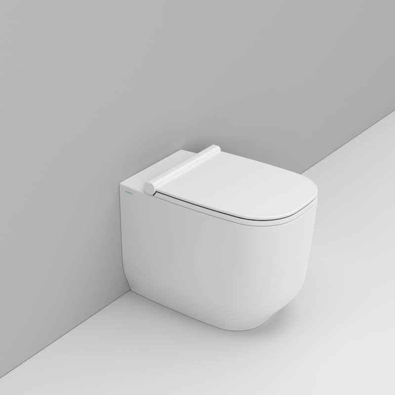 Ceramica Dolomite Alba toiletpot staand zonder kraag wit mat D503141