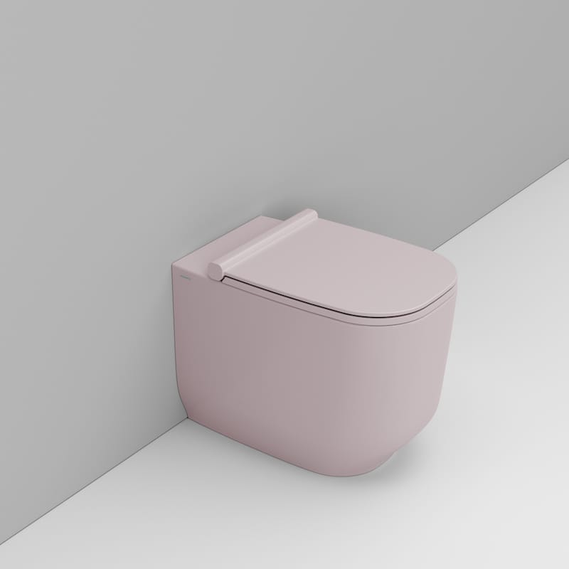 Ceramica Dolomite Alba toiletpot staand zonder kraag roze D503165