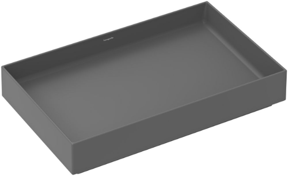 Hansgrohe Xuniva Evo E wastafel 65x40 cm rechthoekig opbouw grijs/steen mat 60326760