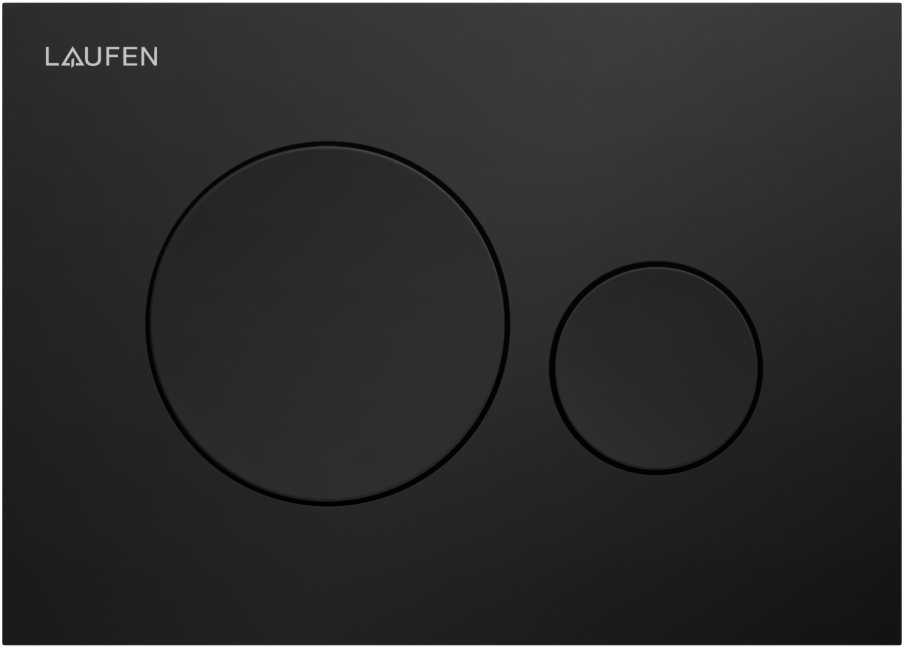Laufen Ineo Moon spoelknop voor het toilet zwart H9001147160001