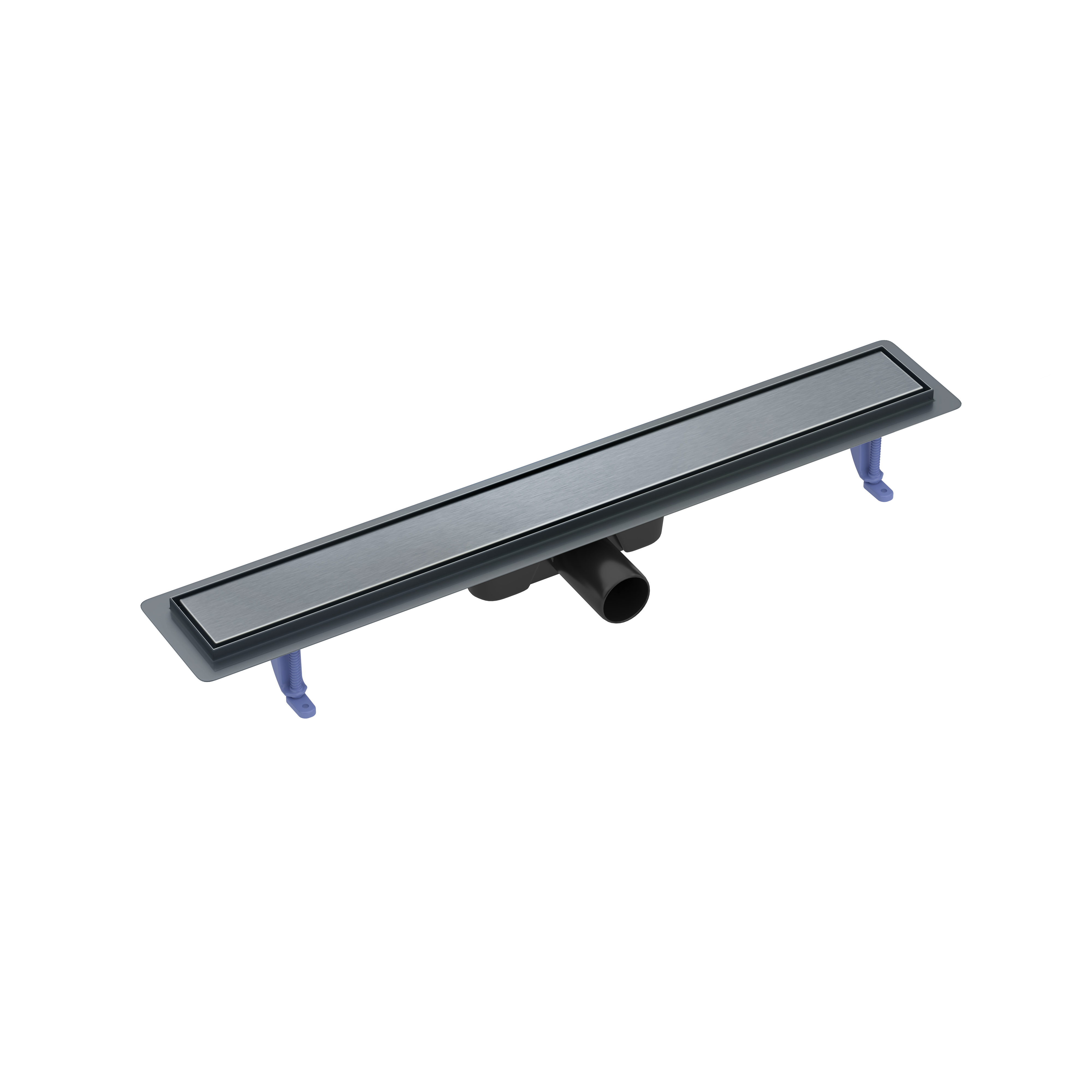 Cersanit Tako doucheafvoer 70 cm zwart-grafiet S204-063