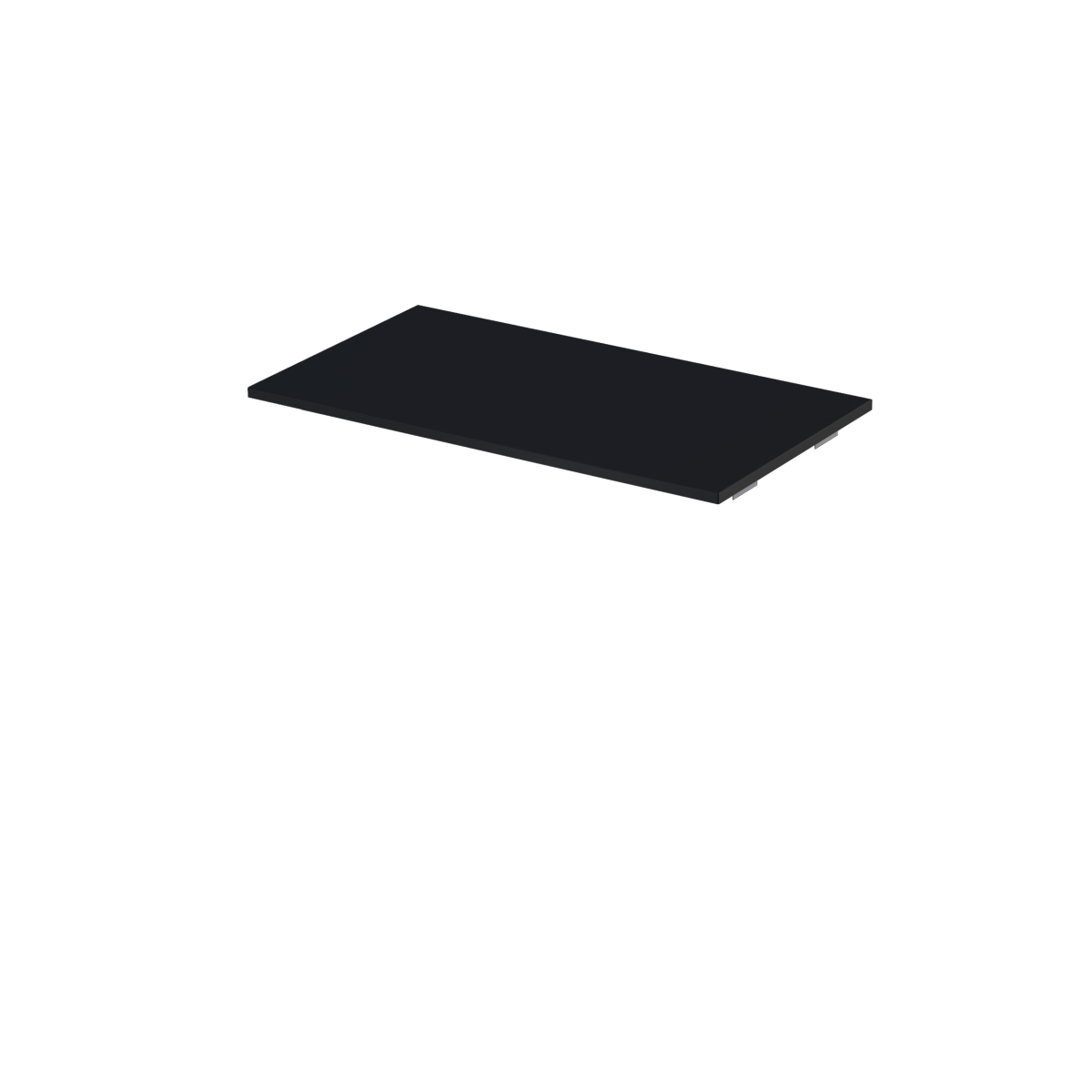Oltens Lun badkamerblad op kast 80x45 cm zwart 63025300