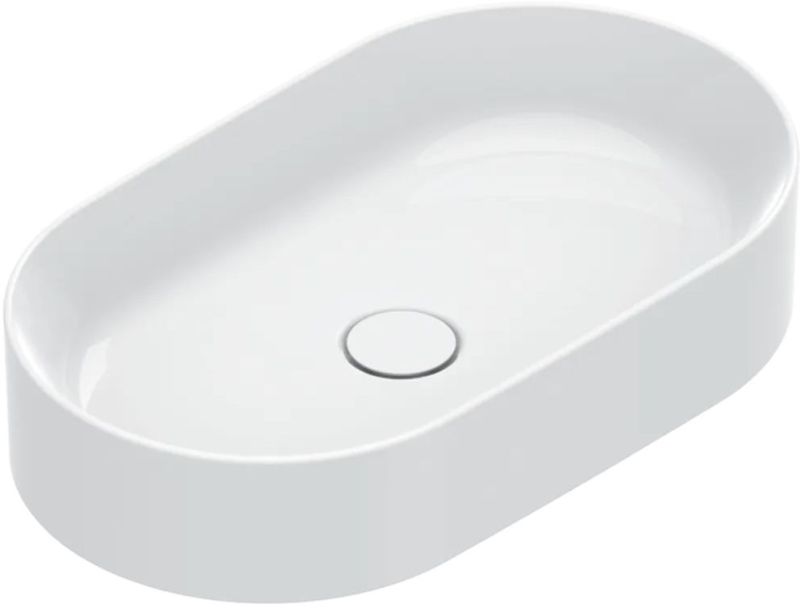 Catalano Zero wastafel 50x35 cm ovaal opbouw wit mat 0122500021