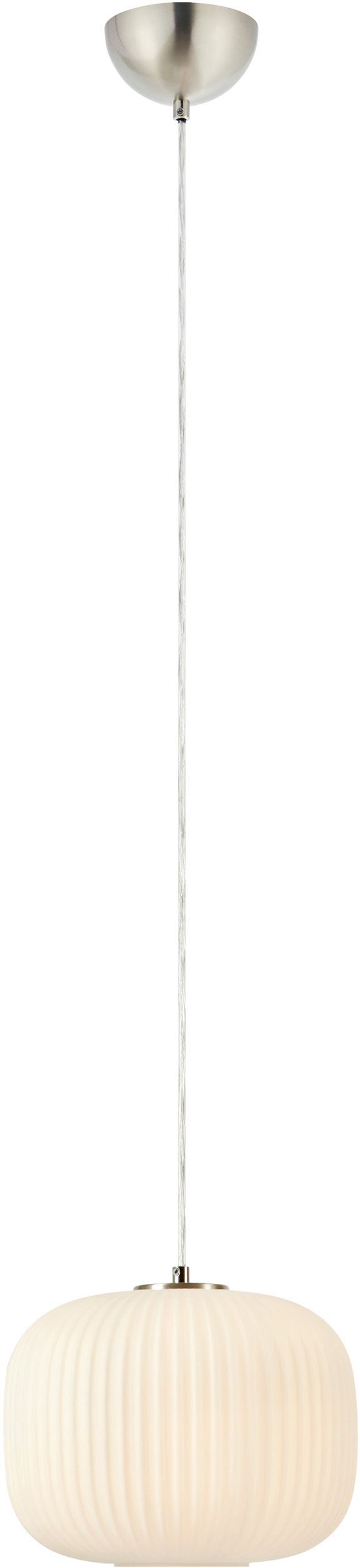 Markslöjd Sober hanglamp 1x40 W wit-nikkel 109008