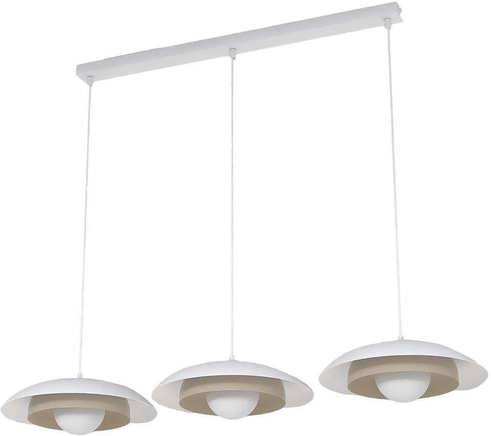 Emibig Skin hanglamp 3x8 W wit-cappuccino 1605/3