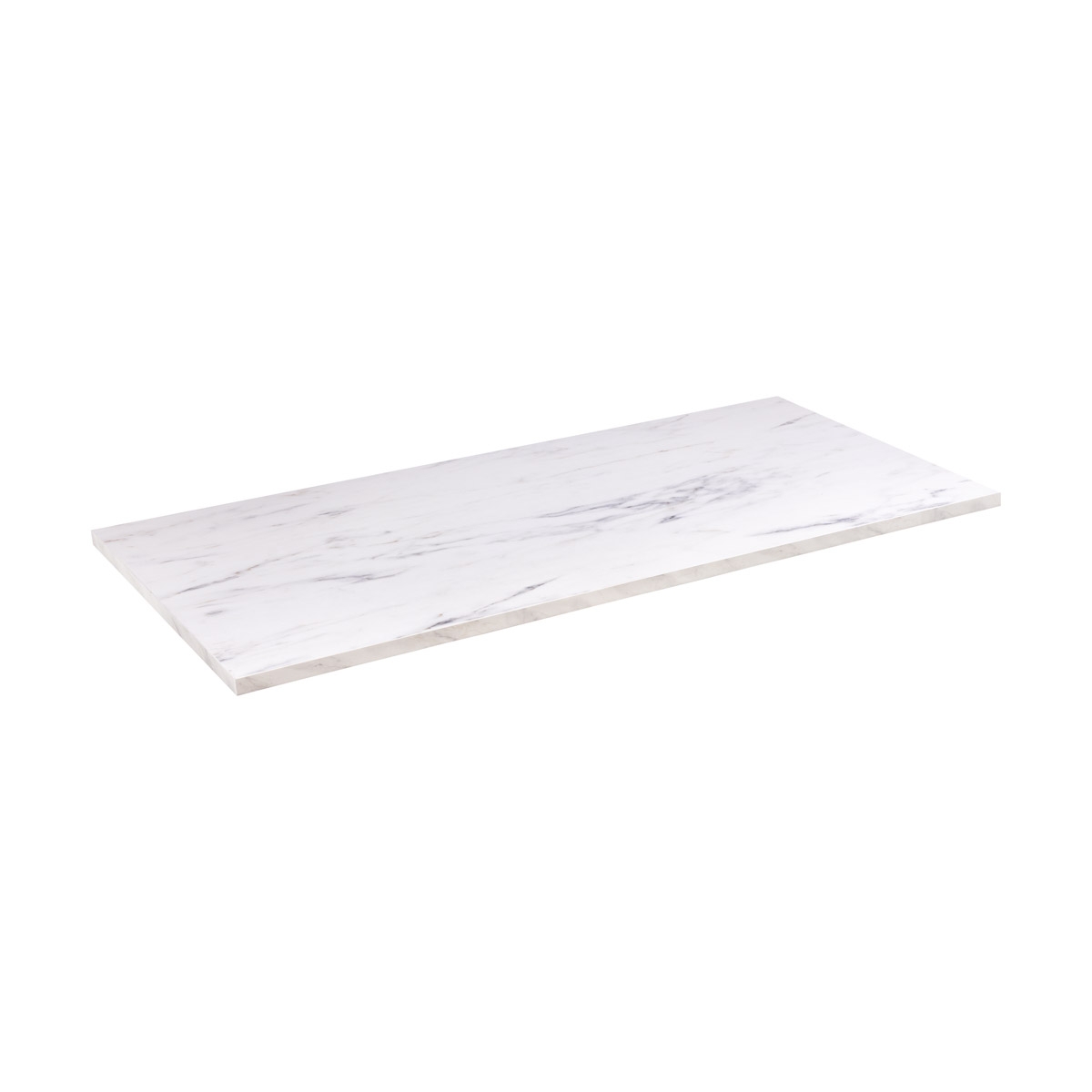 Oltens Tera badkamerblad op kast 100x45 cm wit 63026990