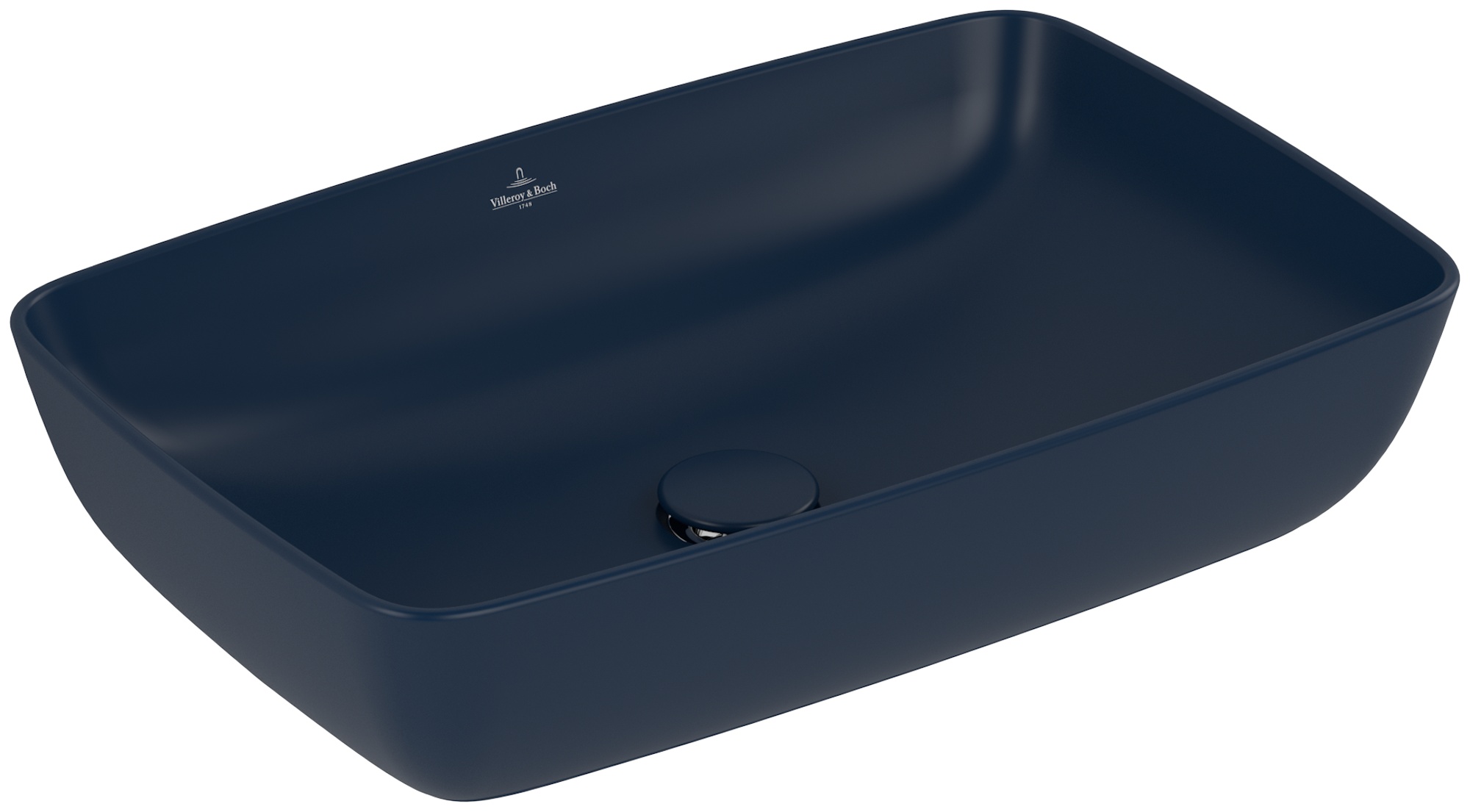 Villeroy & Boch Artis wastafel 58x38.5 cm rechthoekig opbouw blauw mat 417258R6