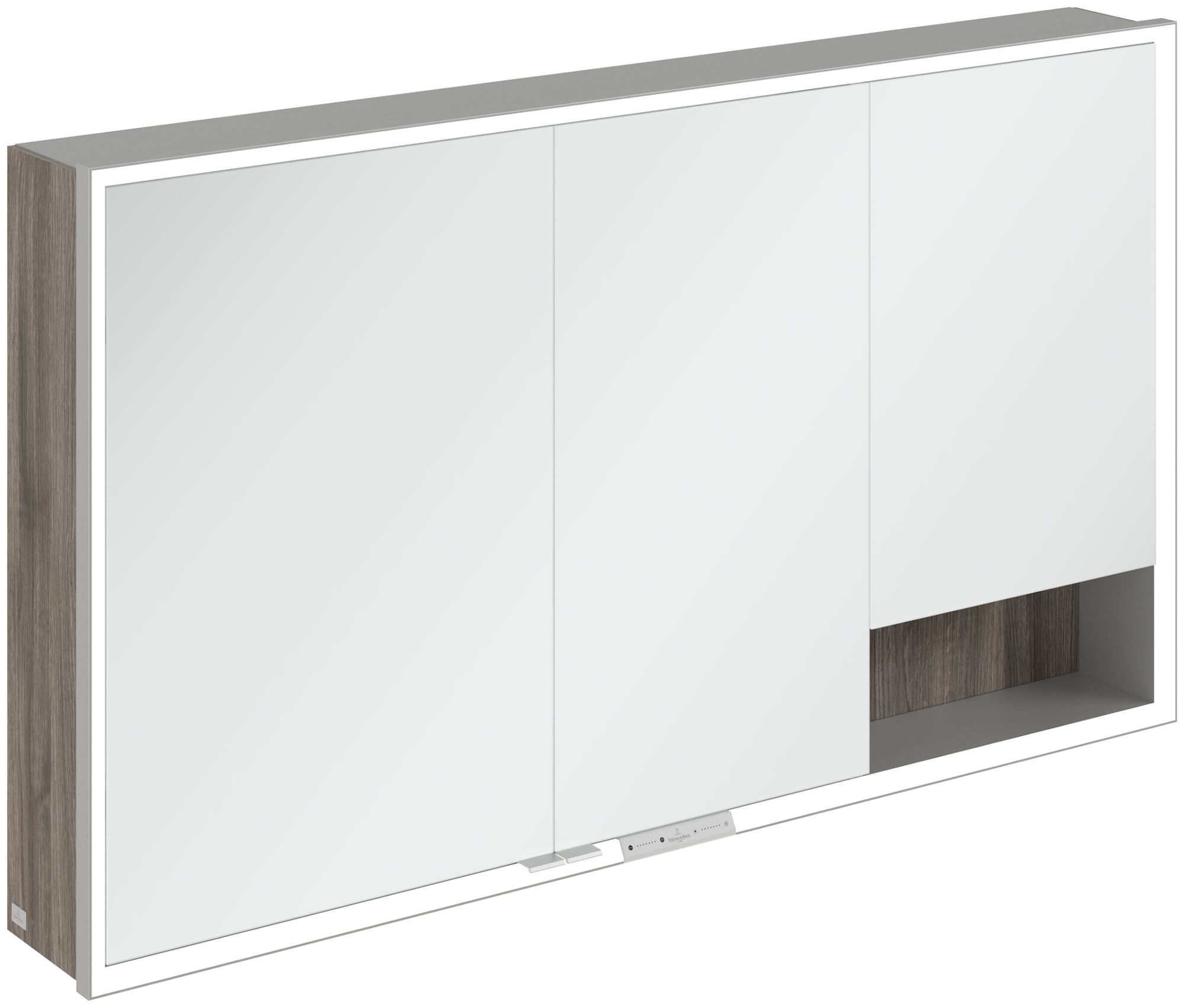 Villeroy & Boch My View+ kast 130x16.8x75 cm met spiegel eik A48113RK
