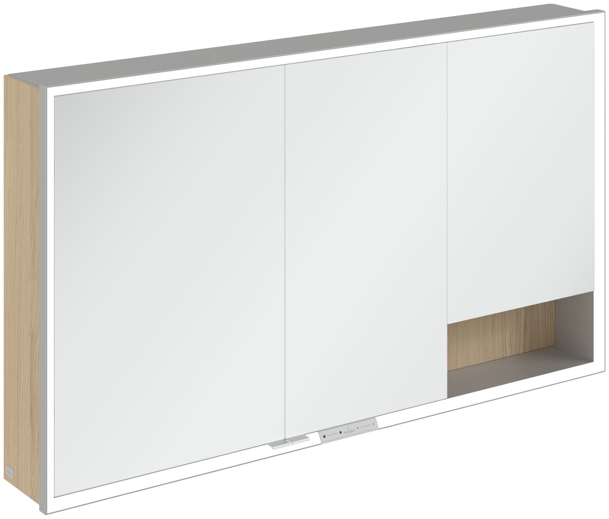 Villeroy & Boch My View+ kast 130x16.8x75 cm met spiegel eik A48113VJ