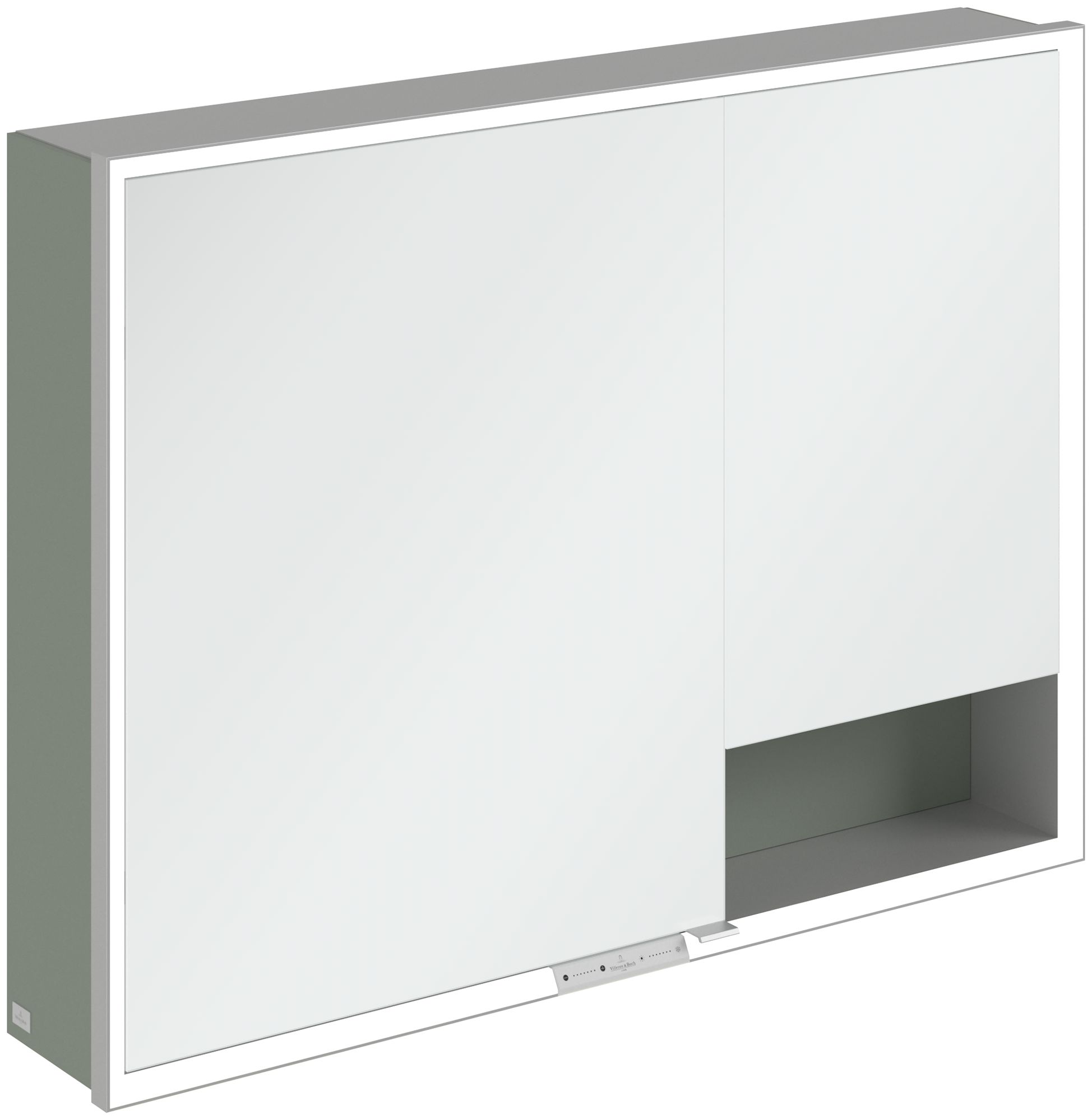 Villeroy & Boch My View+ kast 100x16.8x75 cm met spiegel groen A48110AF