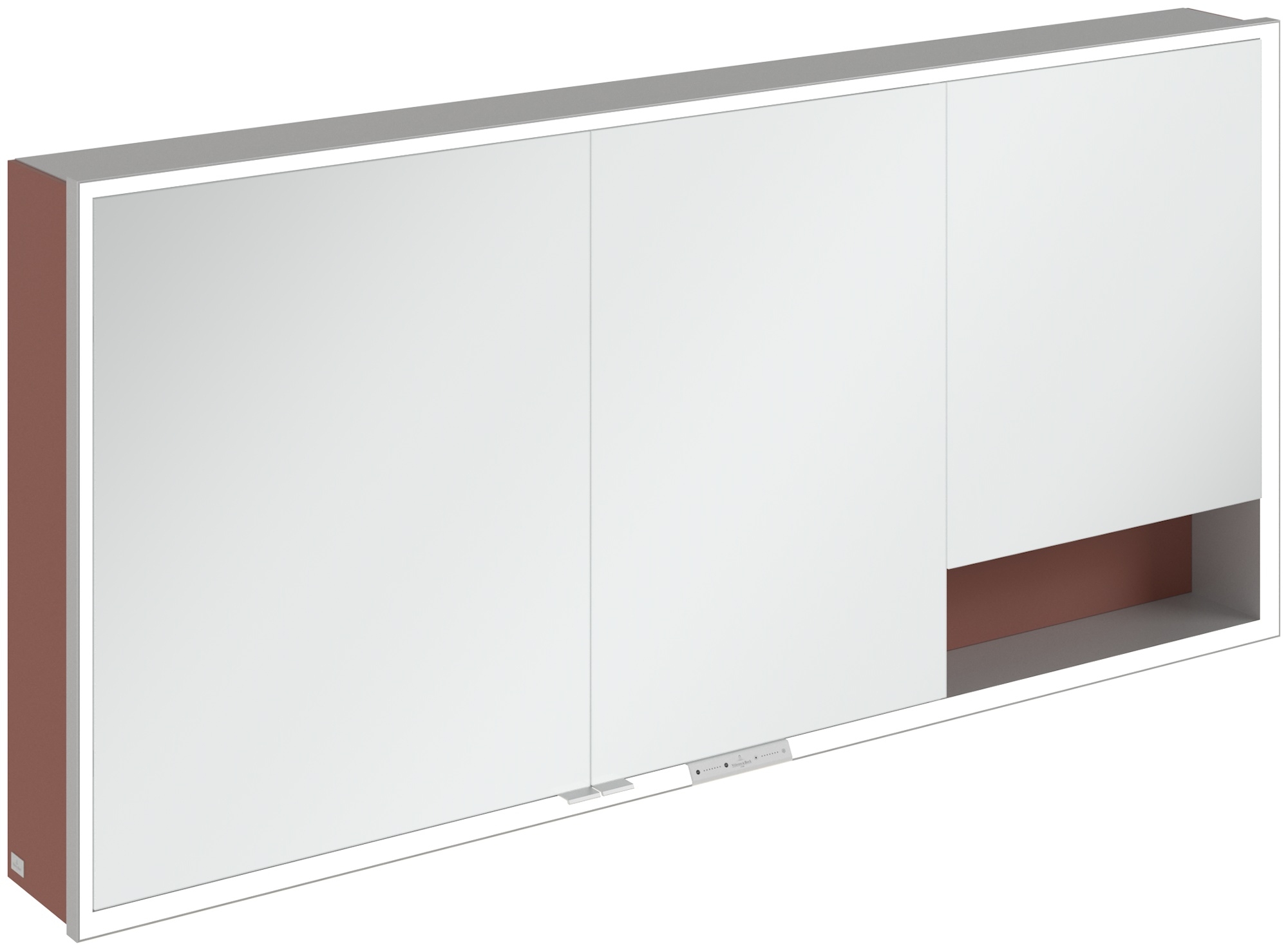 Villeroy & Boch My View+ kast 160x16.8x75 cm met spiegel rood A48116AH