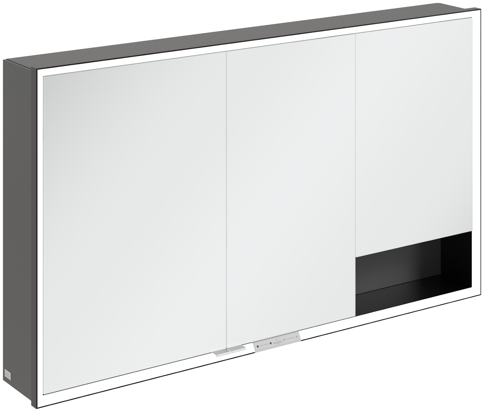 Villeroy & Boch My View+ kast 130x16.8x75 cm met spiegel grafiet B48113VR