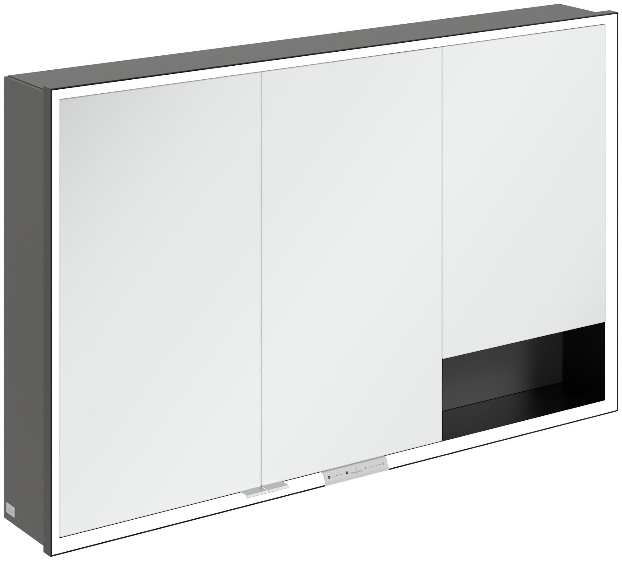 Villeroy & Boch My View+ kast 120x16.8x75 cm met spiegel grafiet B48112VR