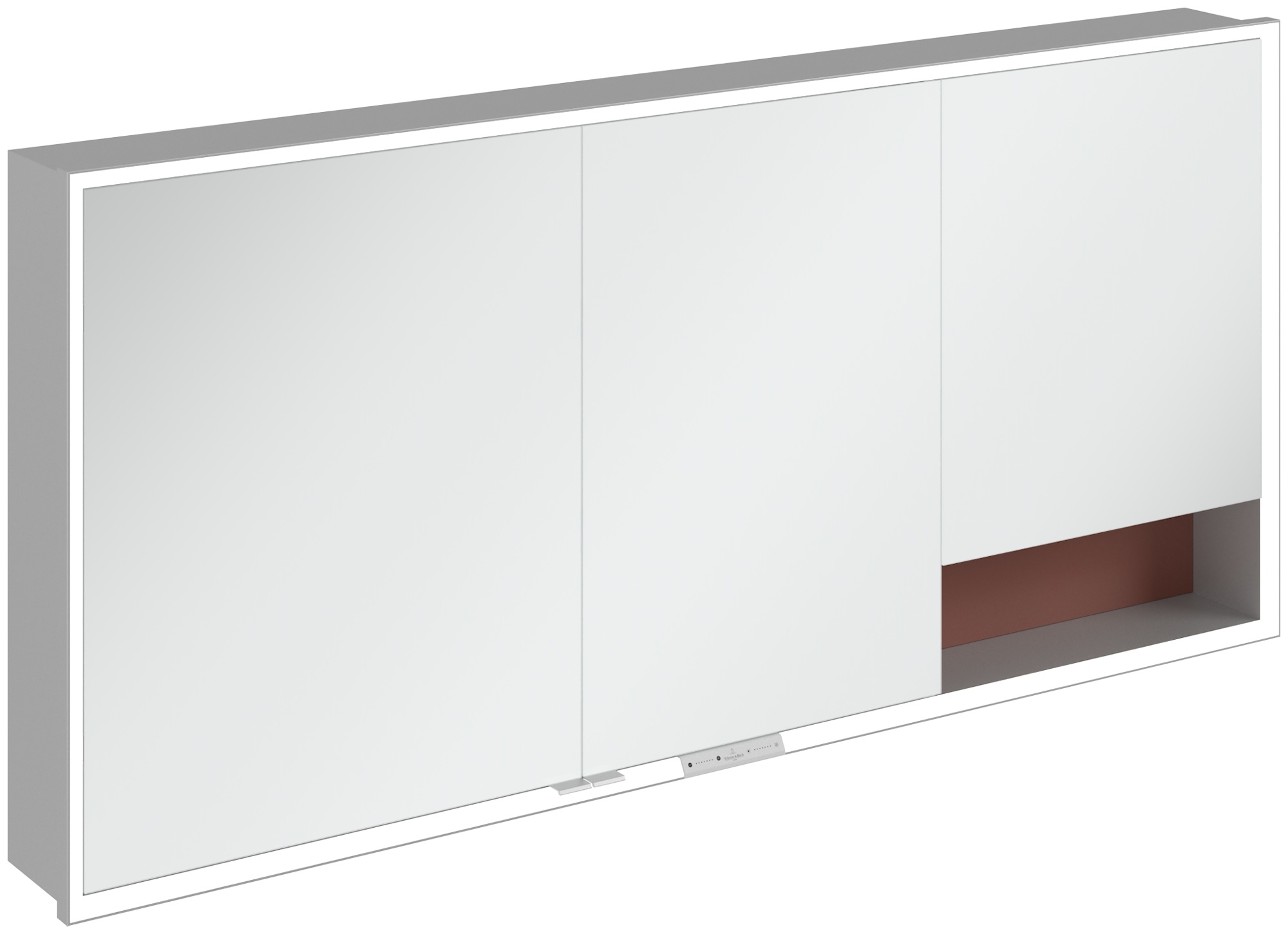 Villeroy & Boch My View+ kast 160x16.8x75 cm met spiegel rood A48216AH