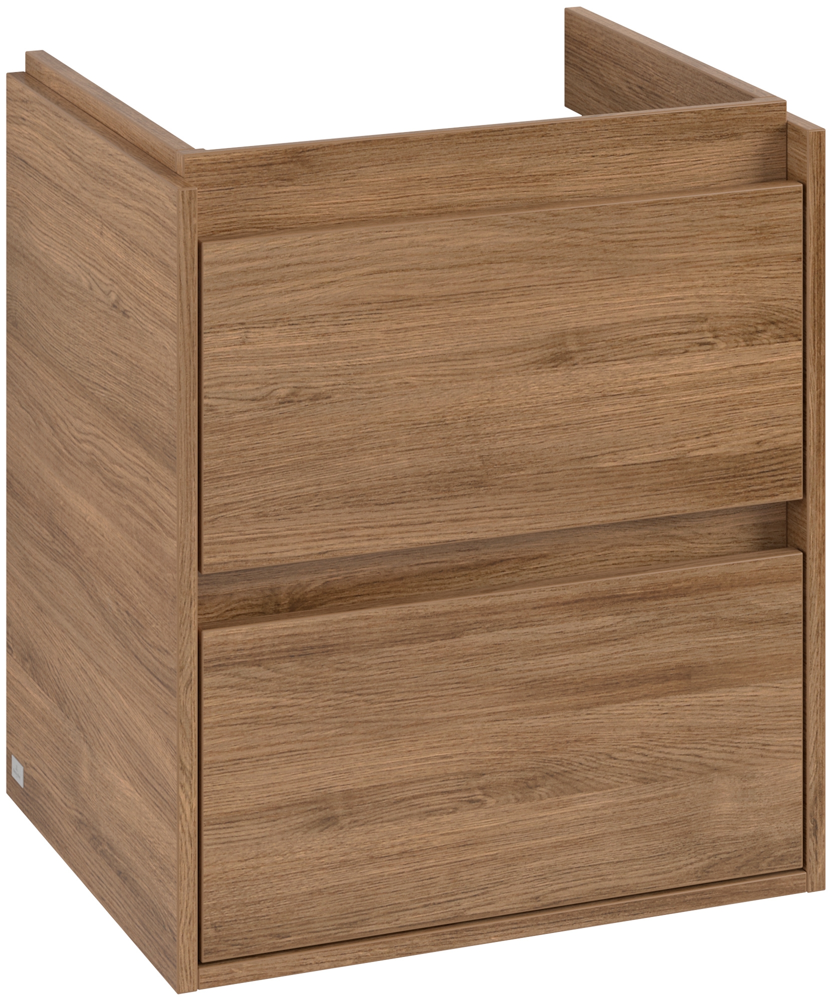 Villeroy & Boch Skyla kast 52.2x42.4x59.6 cm hangend onder de wastafel eik C79300RH