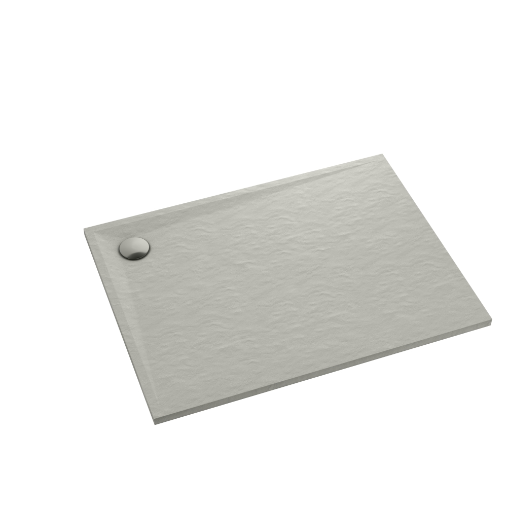 Schedline Libra Cement Stone rechthoekige douchebak 90x70 cm cement 3SP.L1P-7090/CT/ST