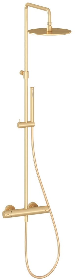 Ravak Espirit doucheset wand met thermostaat met regendouche gouden X070614
