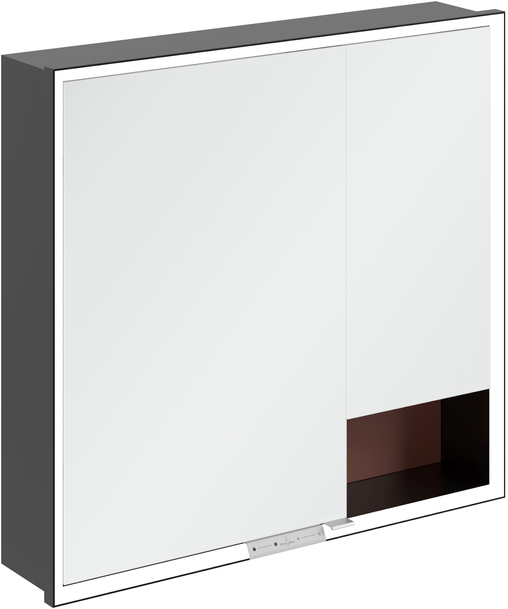 Villeroy & Boch My View+ kast 80x16.8x75 cm met spiegel rood B48280AH