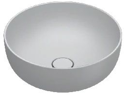 Catalano Sfera wastafel 42x42 cm rond opbouw grijs/steen mat 0523430023