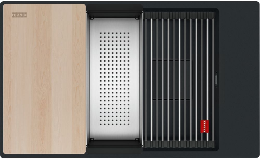 Franke Kanon spoelbak van graniet 76x46 cm zwart 125.0749.672