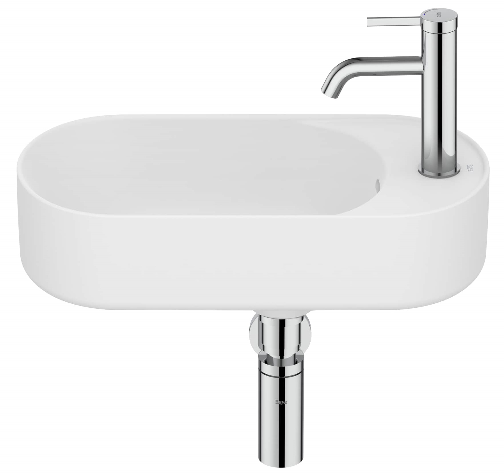Roca Meridian wastafel 50x27.5 cm ovaal klassiek wit mat A327740620
